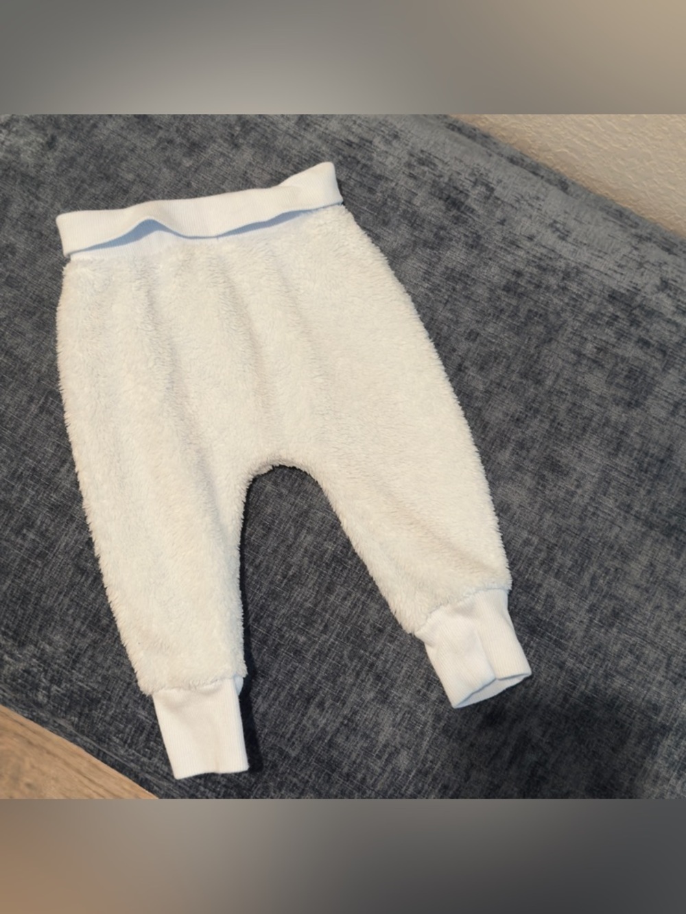 Fuzzy baby blue pants